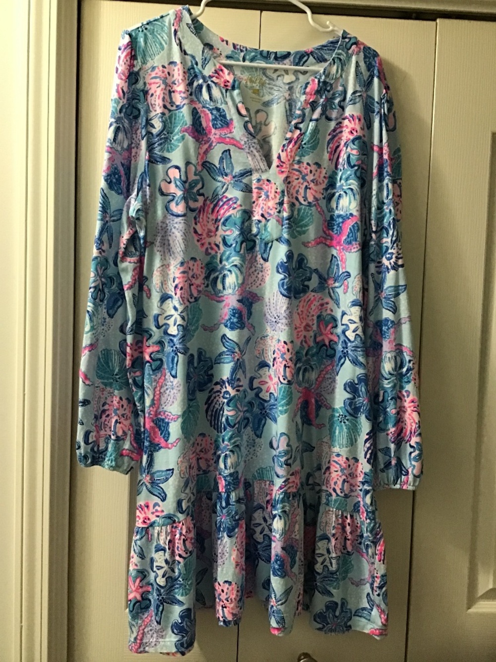 Lilly Pulitzer Alyssa A line Cotton Dress Multi ColorBahamas Beachcomber